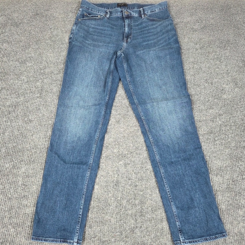 Banana Republic Slim Fit Jeans Mens 35x34 (35x32)Medium Wash Blue Denim 261199